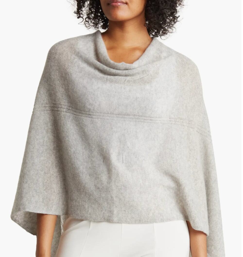 Y2k Vintage Express Cashmere poncho